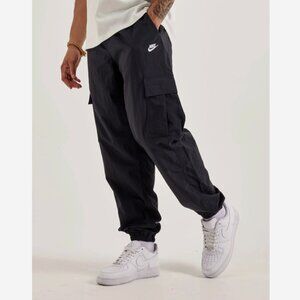 Nike Sportswear Club Mens Woven Taffeta Cargo Pants Black